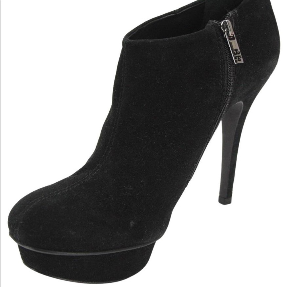 Tory Burch Black Suede Cidnay Island Platform